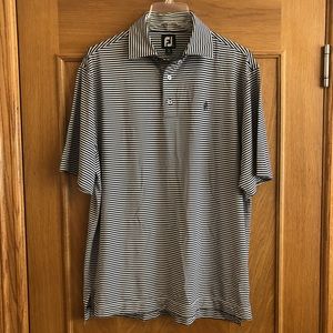Footjoy FJ Striped Golf Polo Shirt Size M